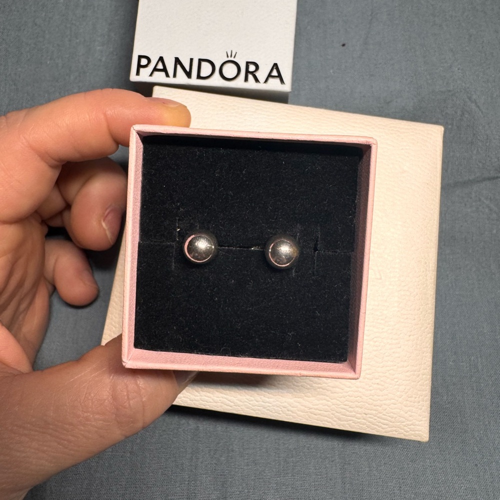 Pandora Classic Silver Ball Earrings
